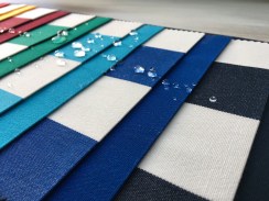 Уличные ткани в сине-белую полосу SILVER col.23