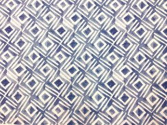Ткань синяя геометрия Resort blue