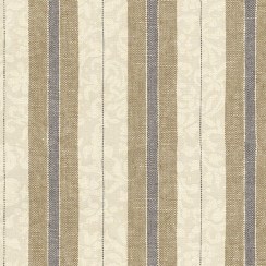 Ткань в коричневую полоску для обивки и штор, Stripe blossom 06