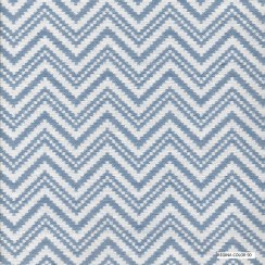 Синяя ткань с геометрическим рисунком Regina 90